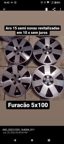 Aro 15 semi novas revitalizadas em 10 x sem juros 