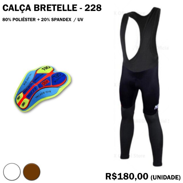 Cal a de Ciclismo com Suspens rio Modelo 228 Roupas Centro