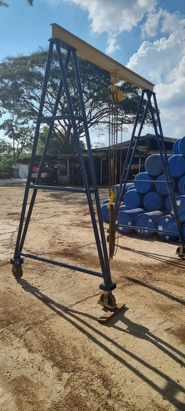 Porticos p/ 3 toneladas com talha manual de 2 ton - Foto 5