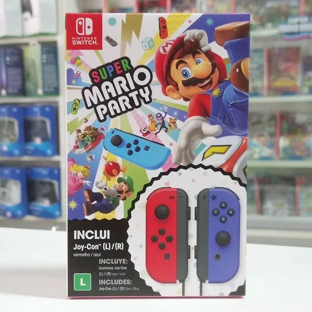 Controle Switch Joy Con + Mario Party