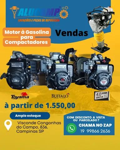 Motores a gasolina para Compactadores de solo 