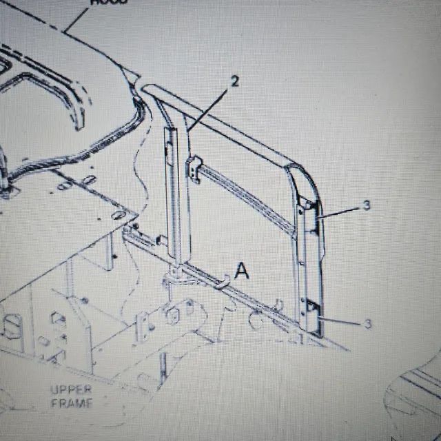 Escavadeira caterpillar dobradiça da tampa nova original 1652976 - Foto 5