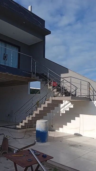 Inox corrimão bancadas barra de apoio mesa vidro espelho  - Foto 5