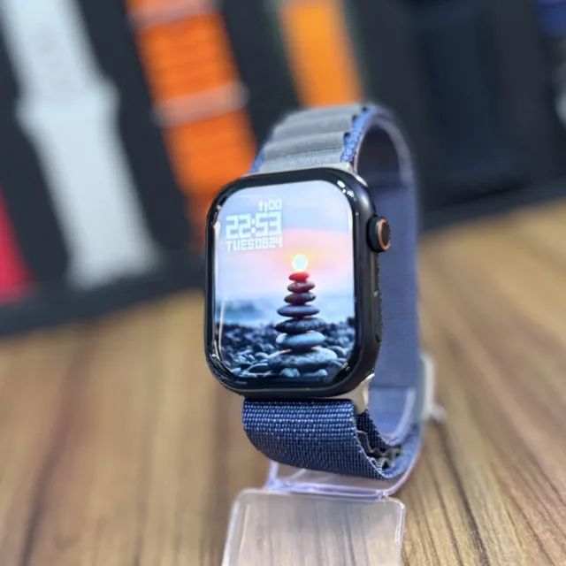 Relógio Smartwatch W52 PRO MAX com 7 Pulseiras