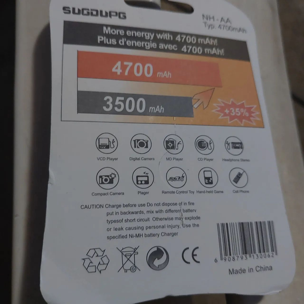 Pilha AA recarregaveis  - Foto 3