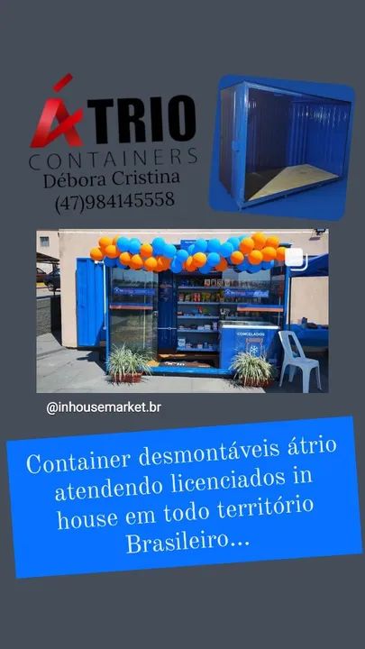 Mini Mercado Container - 3x1.5x2.20  - Foto 3