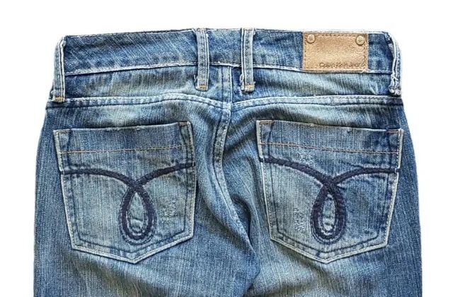 Calça Calvin Klein Feminina Destroyed Tam. 34 - Foto 3
