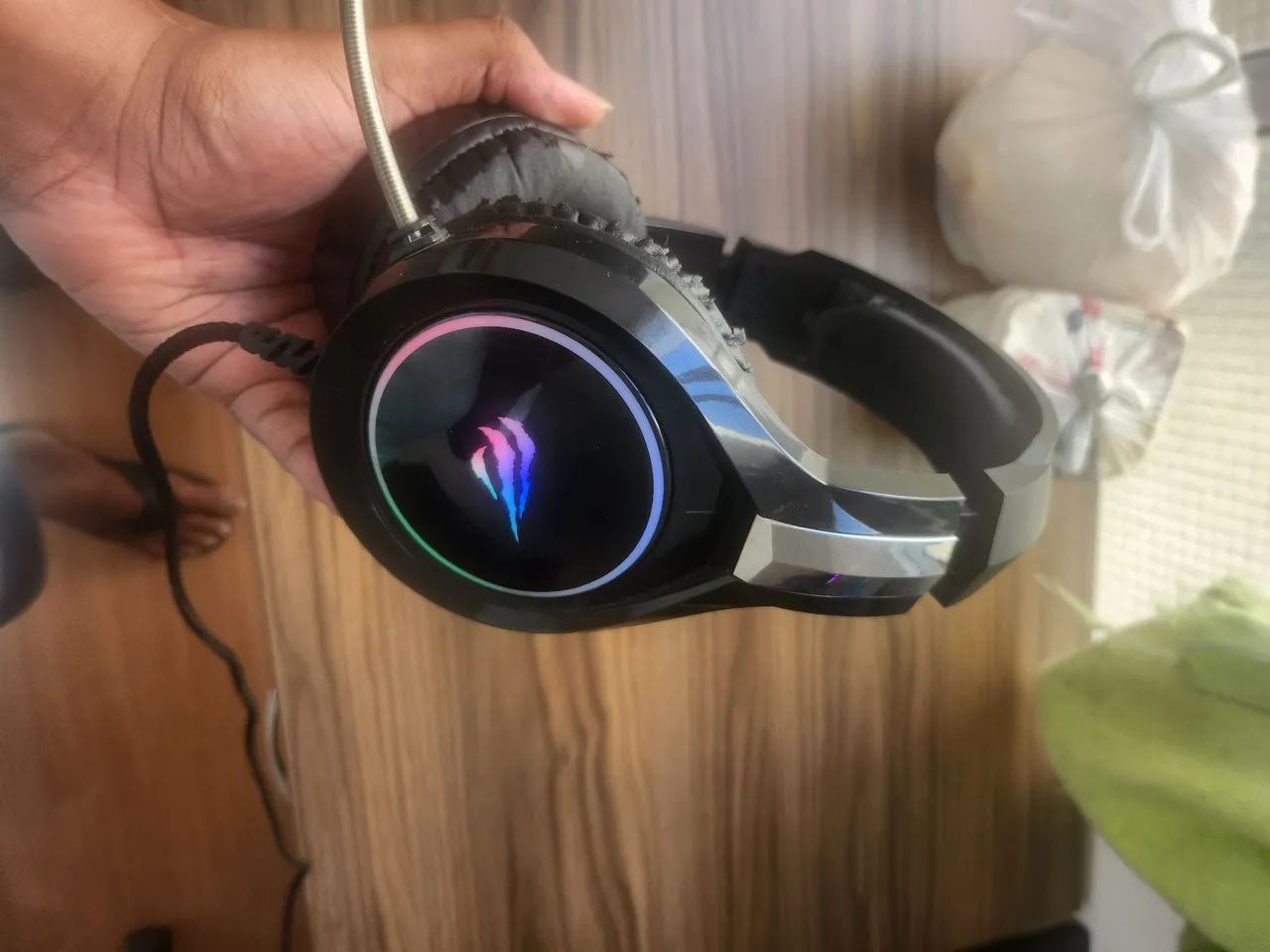 Headset Gamer com Iluminação RGB