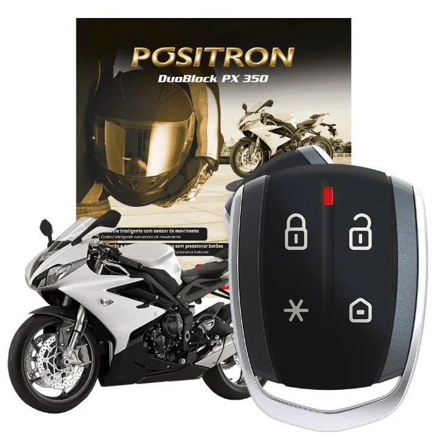 Alarme Moto Positron Duoblock Px G8 Universal Com Sensor de Presença e corta corrente
