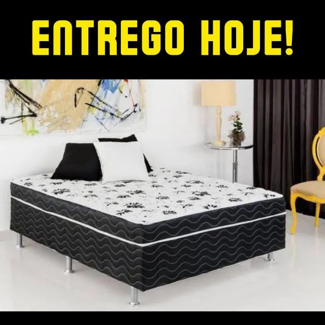 Cama Box Casal 138cm - Entrega Imediata