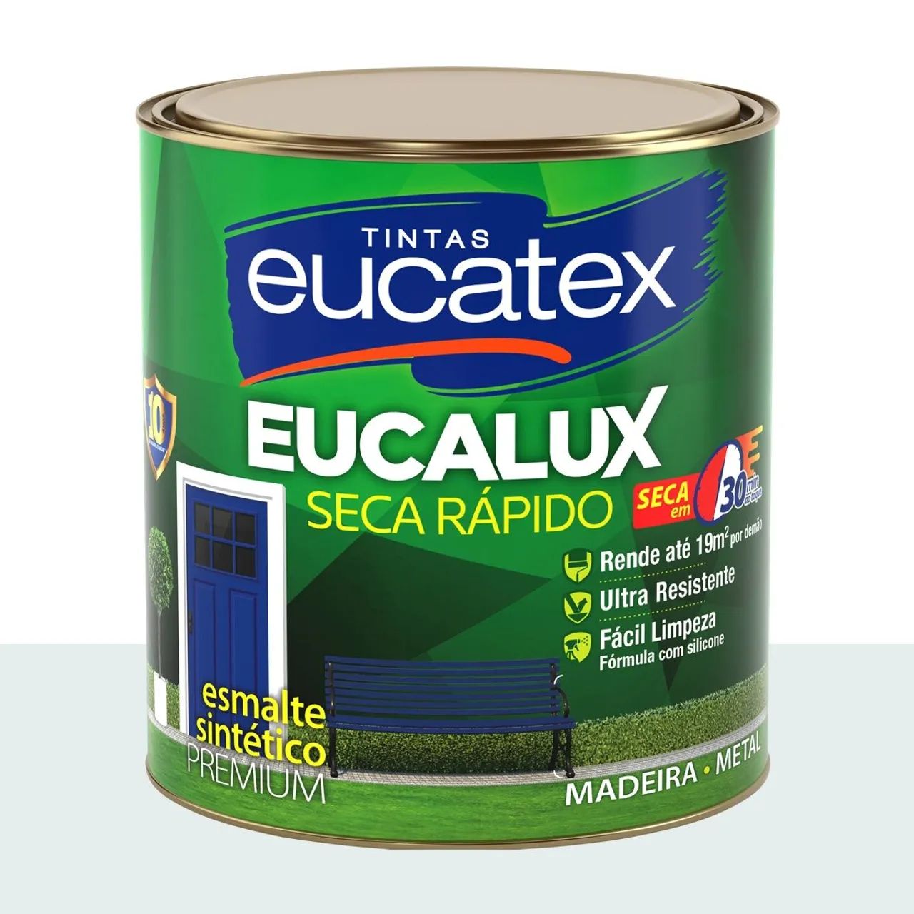 Tinta Esmalte Sintético Bril. Eucatex Leve Ventania 800 ml