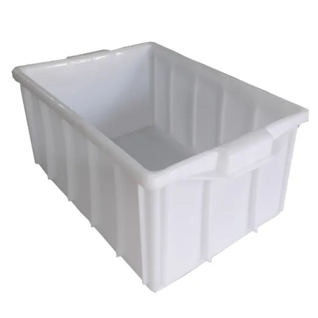 Caixa Plástica 28 Litros para Camara Fria e Congelamento Branca Virgem