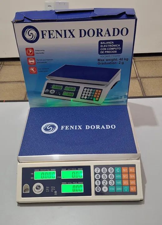 Balança Eletrônica Comercial Fenix Dorado 40kg