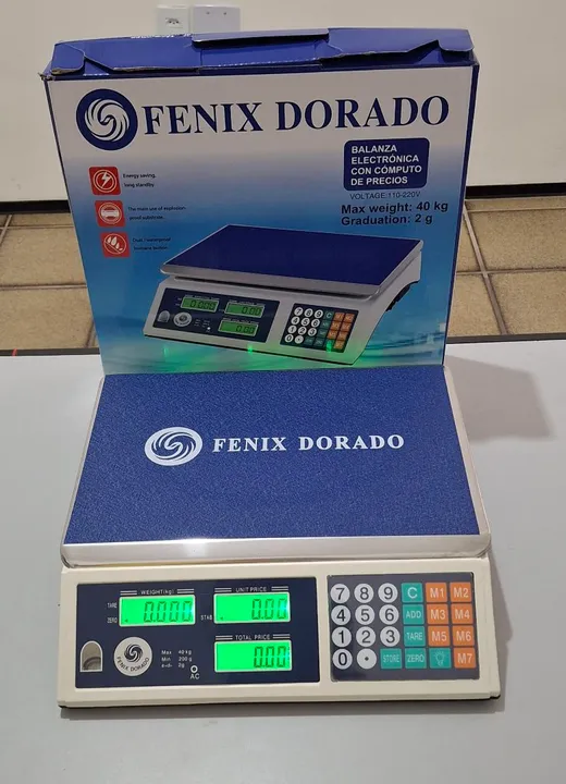 Balança Eletrônica Comercial Fenix Dorado 40kg