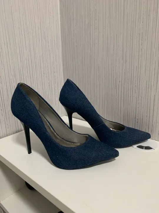 Scarpin Feminino Jeans 