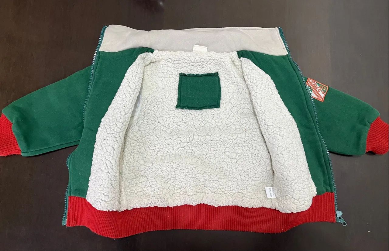 Casaco de frio infantil - Verde - tamanho 2 anos - Foto 3