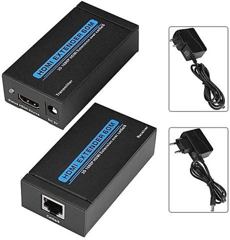 Extensor Hdmi 60mts Hd 1080p Rj-45 Cat5/6 - Foto 4