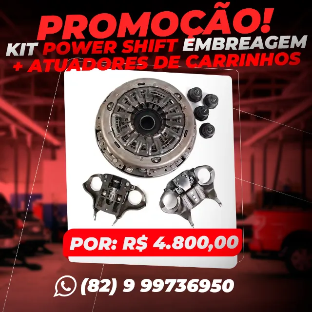 KIT POWER SHIFT EMBREAGEM ATUADORES DE CARRINHOS.