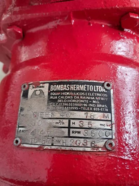 Motobomba Centrífuga Monobloco, Weg 7.5cv, 2 polos, Trifásico, 220/380/440v. - Foto 5