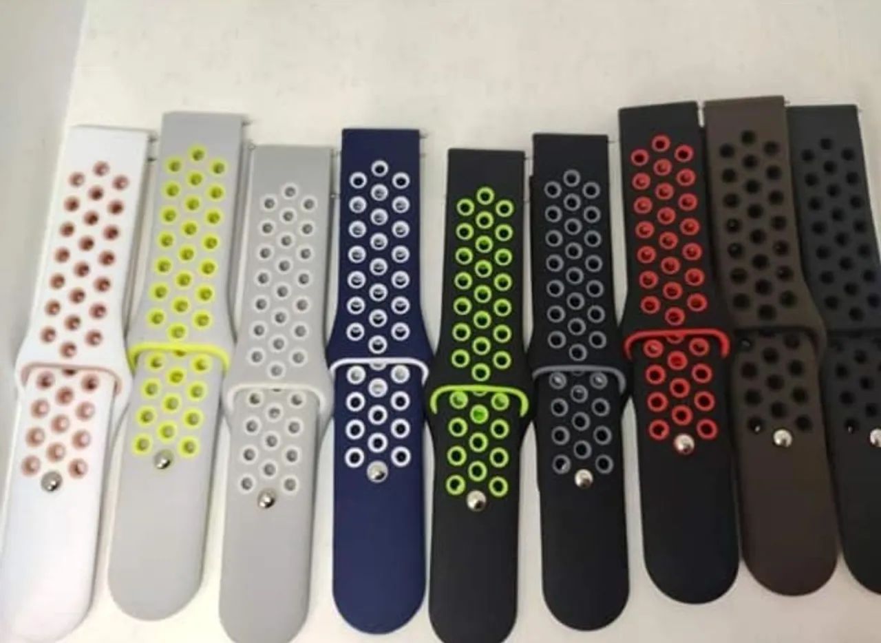 Pulseira Estilo Nike para Smartwatch encaixe de 20mm - Foto 4