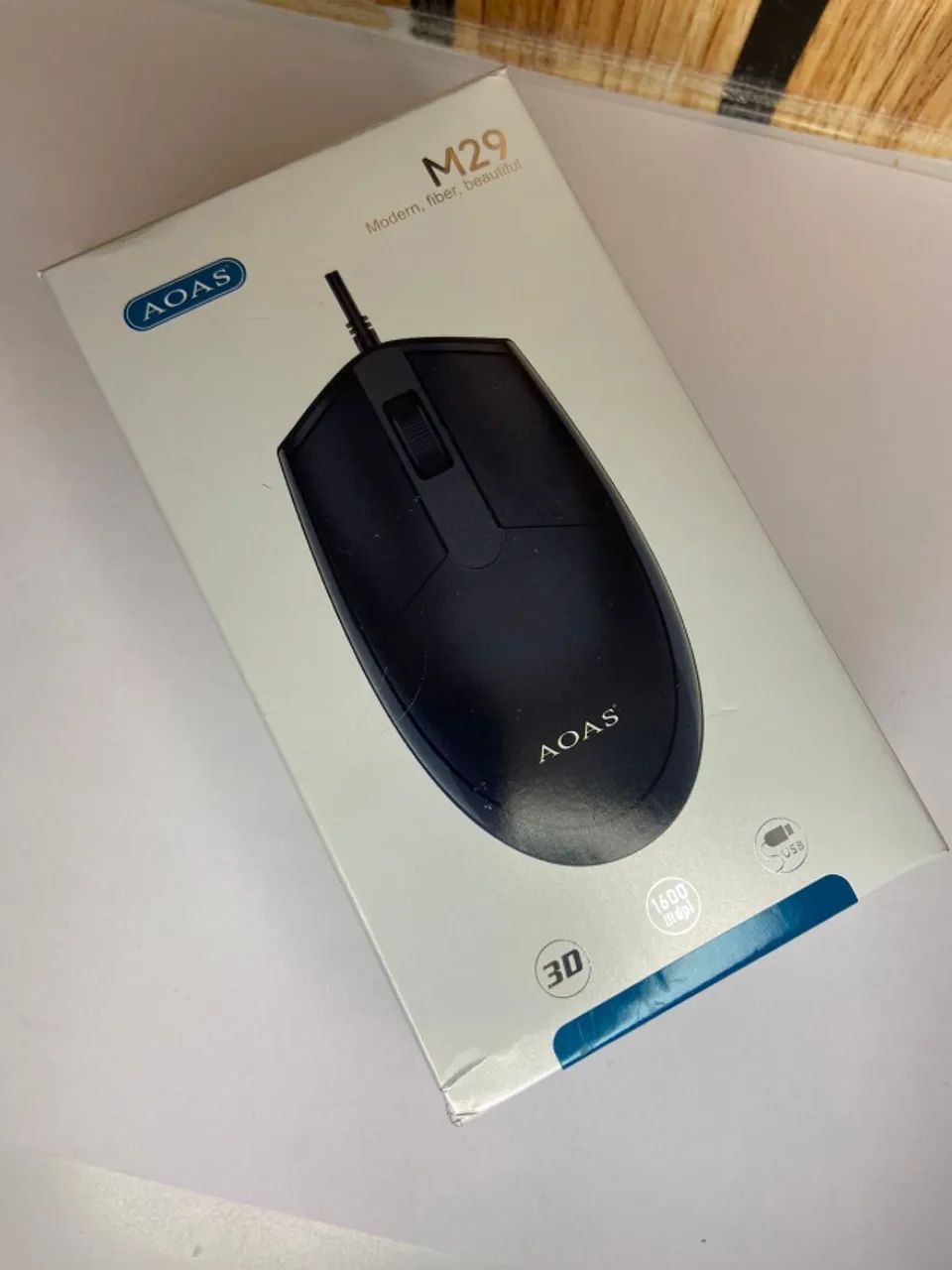 Mouse com Fio USB 1600dpi Aoas M29 an1