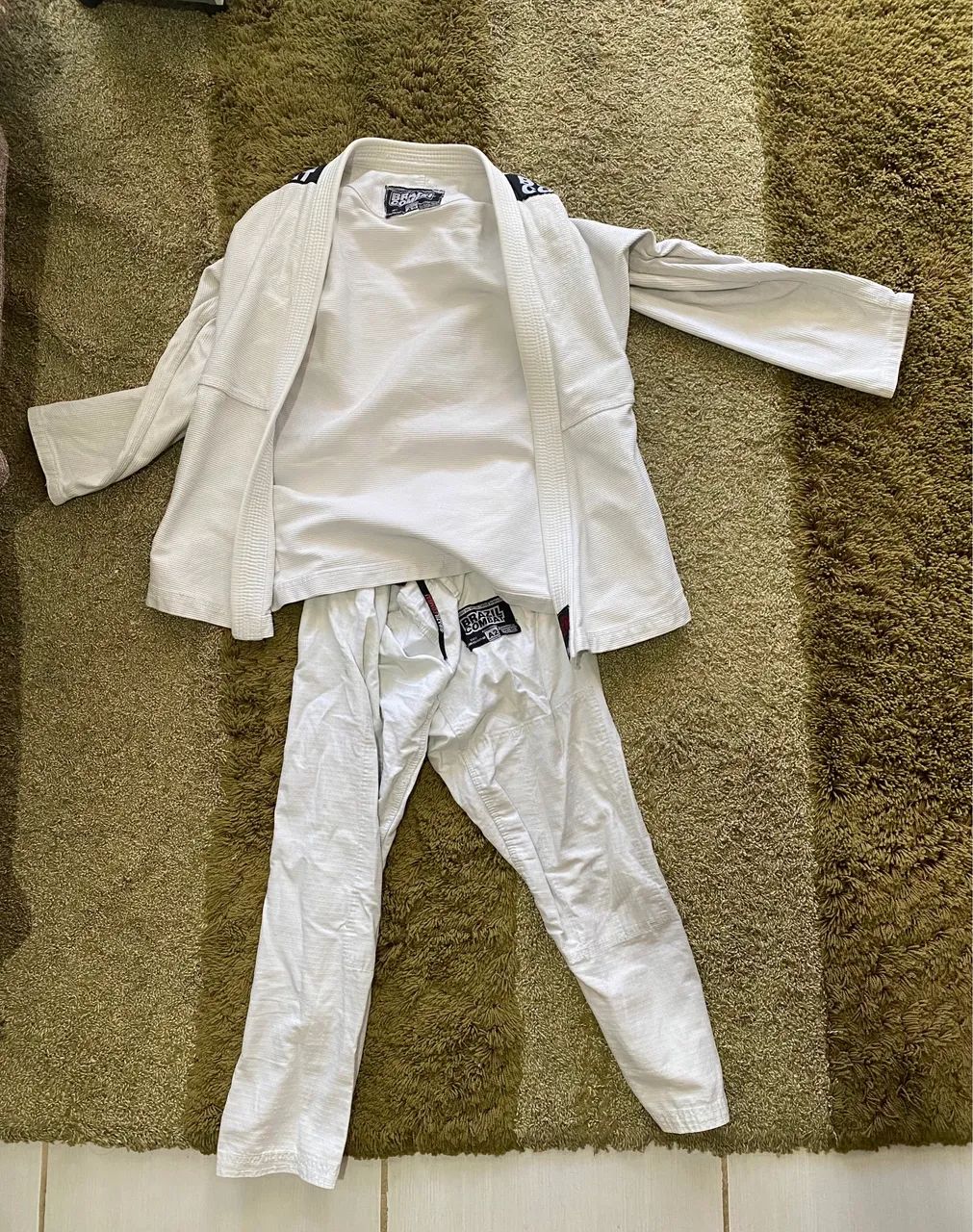 kimono brazil combat branco tamanho a2