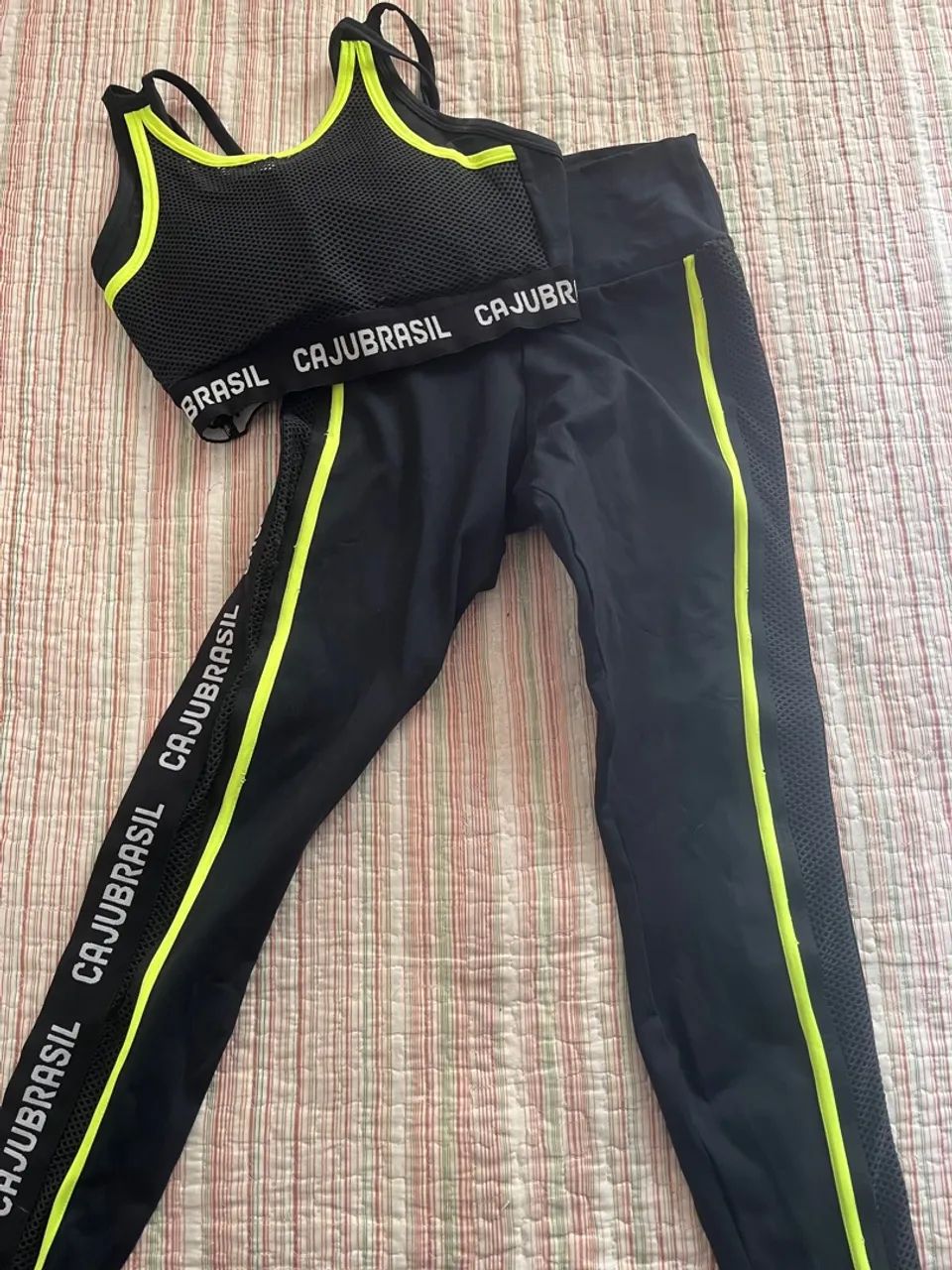 Conjunto Fitness Calça e Top Neon - Foto 2