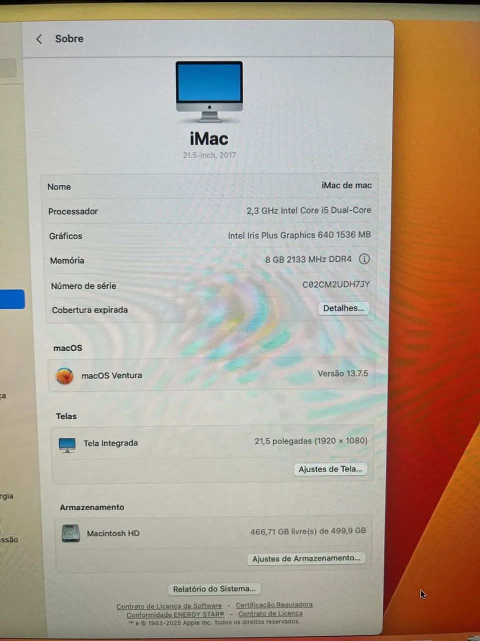 Apple iMac - Tela Retina 21,5 polegadas - Semi Novo! - Foto 3