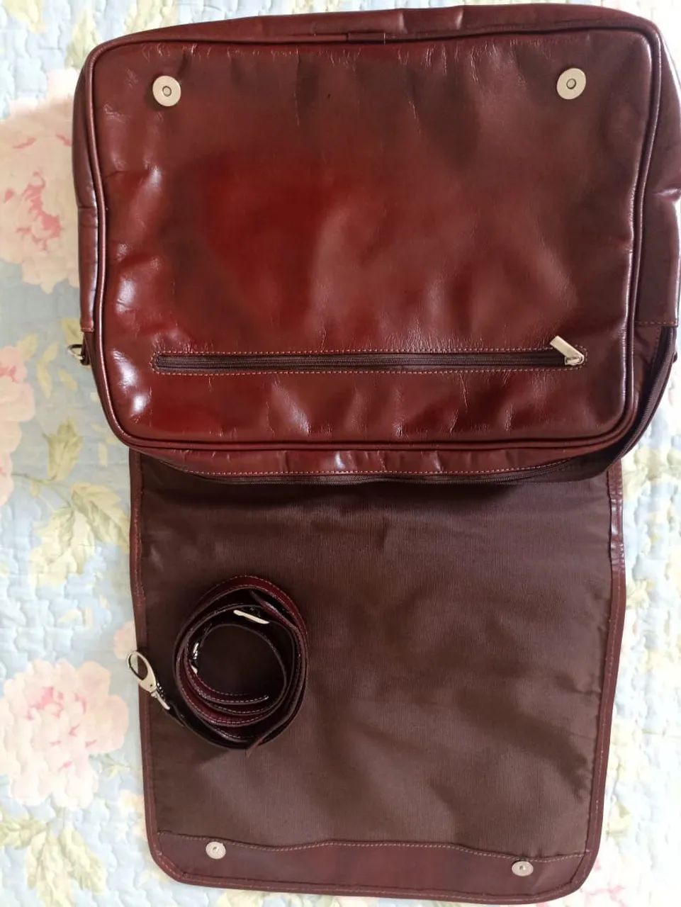 Bolsa de Ombro em Couro Legítimo - Foto 2