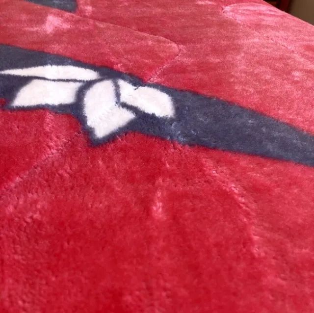 Edredom Casal Plush e Malha Algodão 2,20m x 2,40m - Foto 4