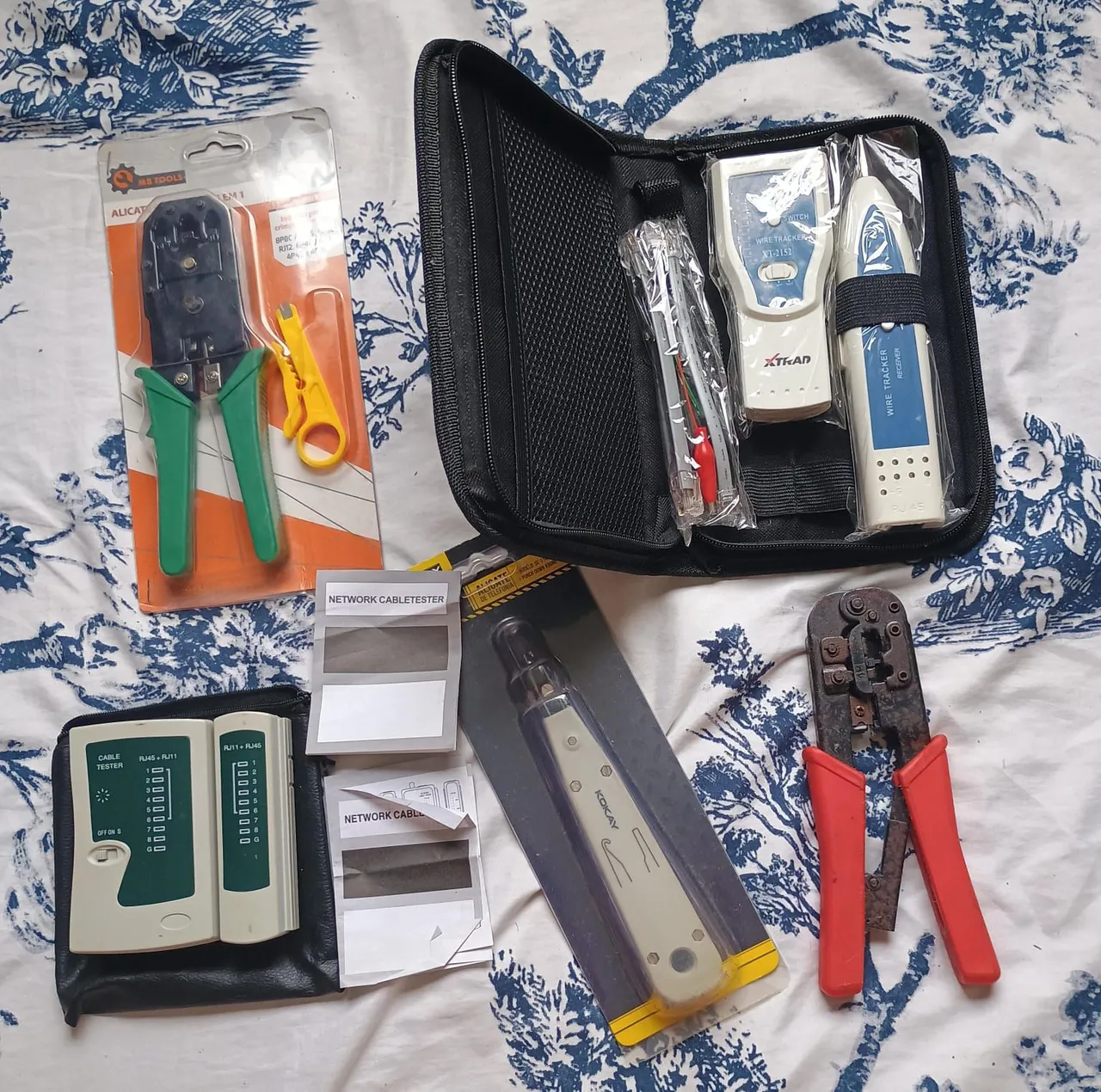 Kit Ferramentas para Redes de Computadores - Testador, Alicate e Mais