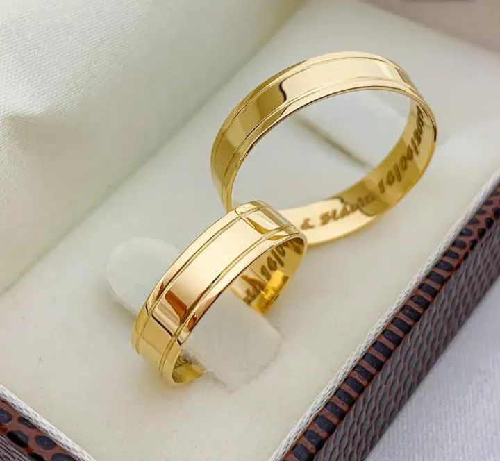 Alianças de Casamento em Ouro - Foto 4