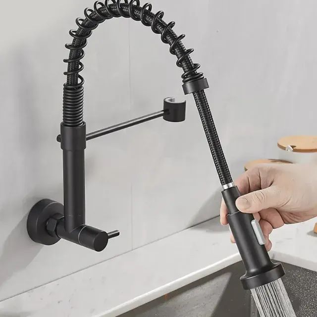 Torneira Gourmet Inox 50cm Pk103-b Sn02 Snel Premium Modelo Parede Cor: Preto Preto Faucet - Foto 2