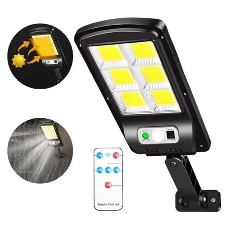 Luminária Solar 30W 6 LEDS Com Sensor de Movimento e Controle