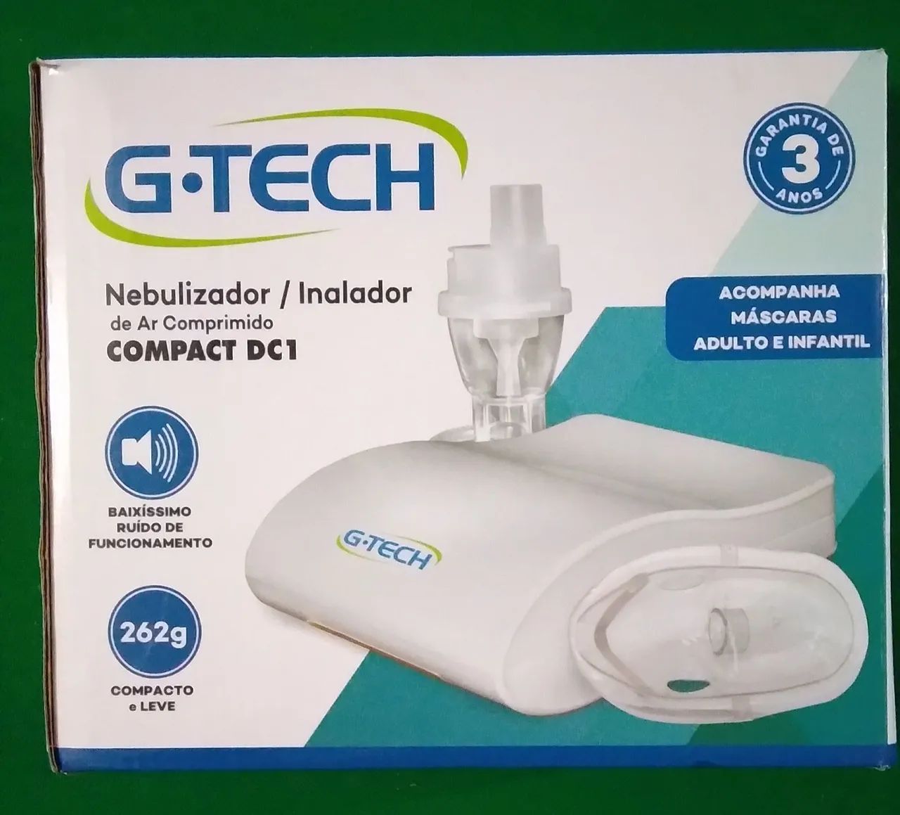 Inalador Nebulizador Compacto G-Tech DC1