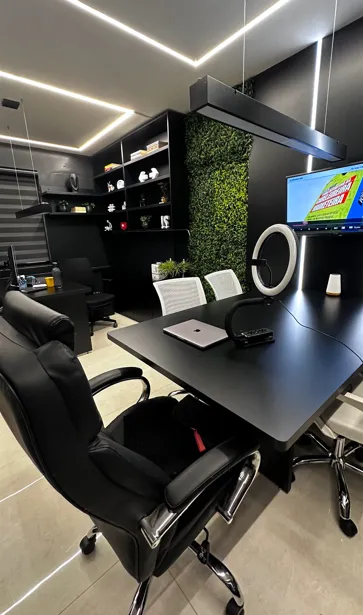 Escritório pronto e mobiliado sala comercial de luxo oportunidade