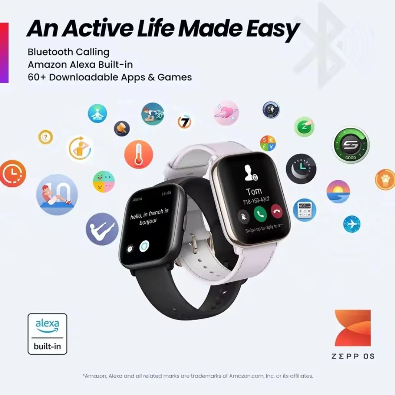 Smartwatch Amazfit Active A2211 Alexa Tela Amoled - Foto 3