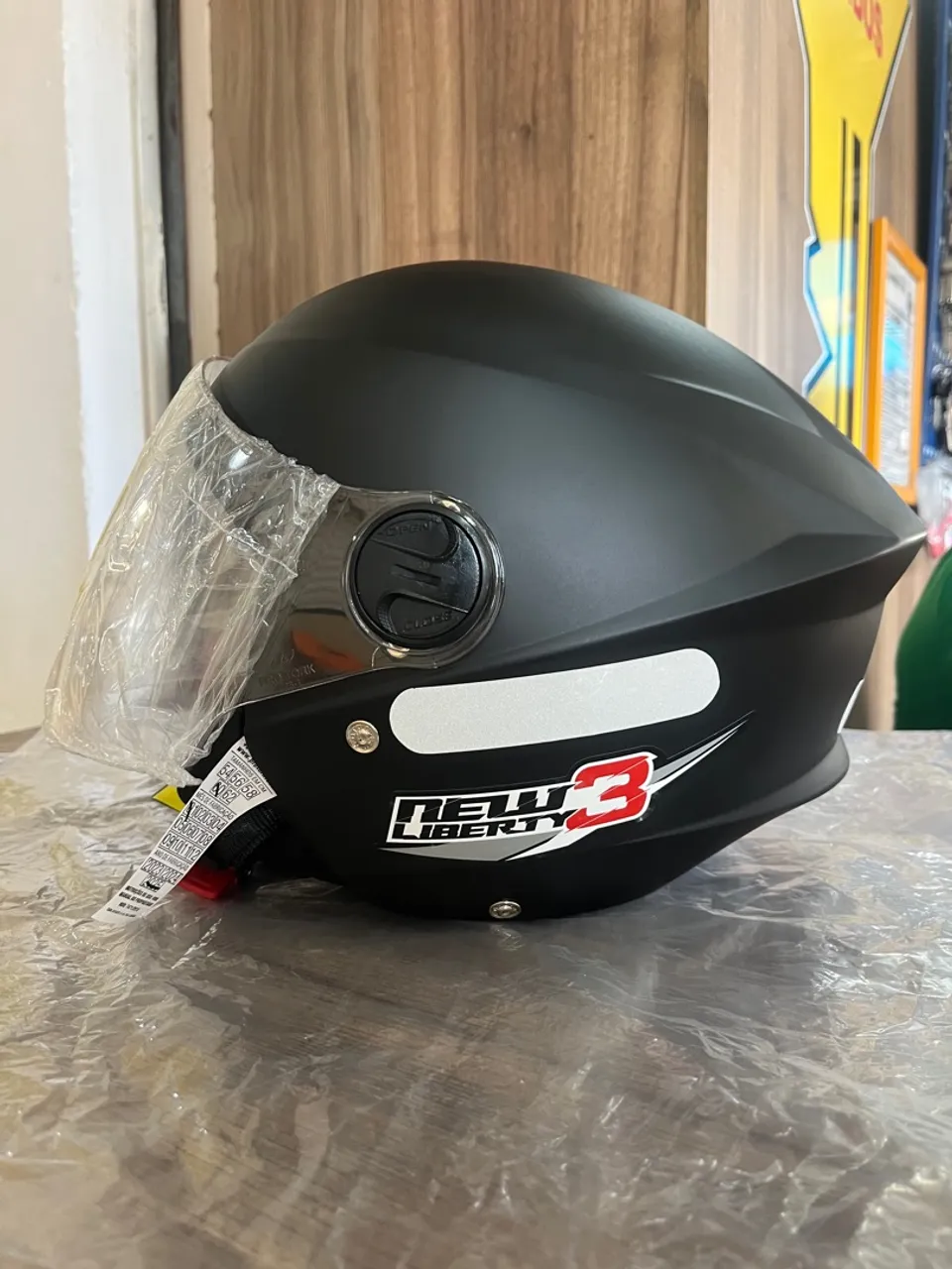 Capacete Aberto New Liberty 3 Preto Fosco
