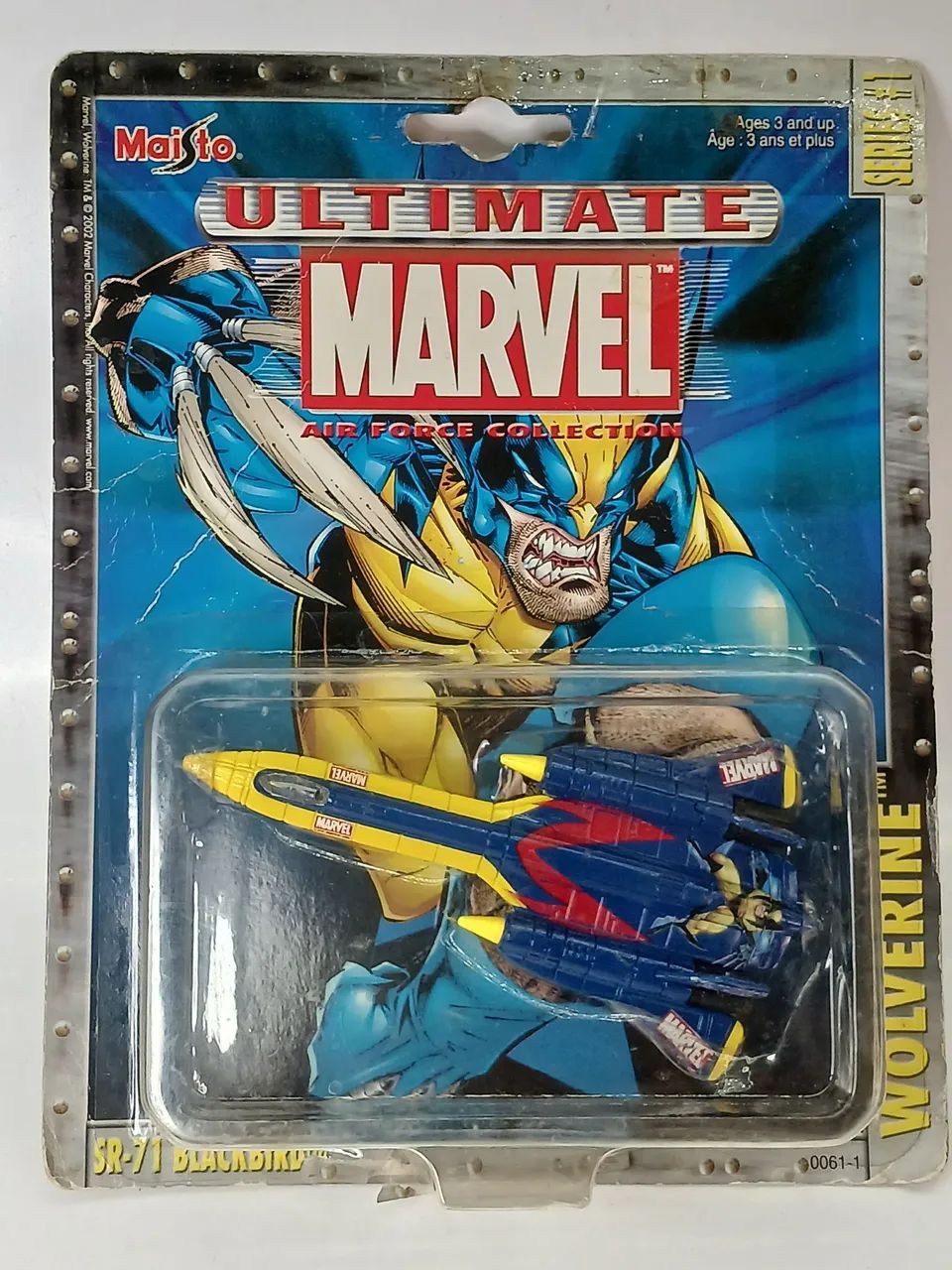 Miniatura SR-71 Blackbird Wolverine - Ultimate Marvel Air Force Collection  - Maisto