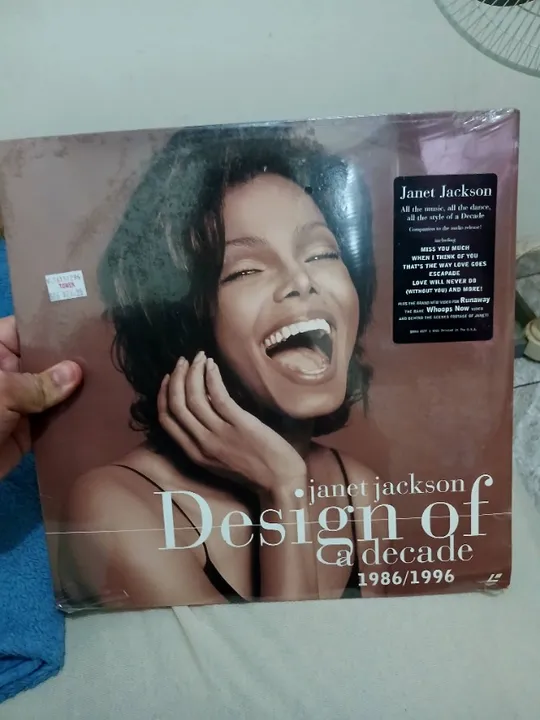 JANET JACKSON Design Of A Decade 1986/1996 Laser Disc. Novo lacrado