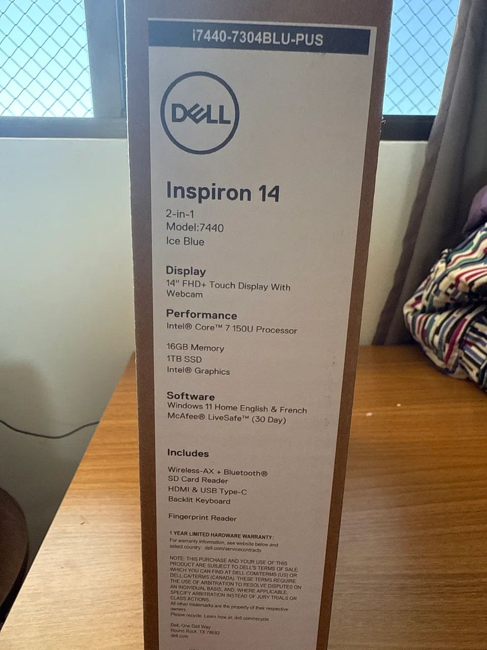 Notebook Dell Inspiron 14 2 em 1 i7-150U, 16GB DDR5, SSD 1TB, Touch, W11 Home 