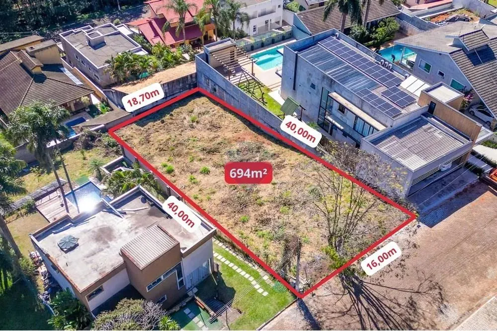 Terreno à venda com 694 m² por R$ 374.900 no Condomínio Parque das Garças II Atibaia/SP