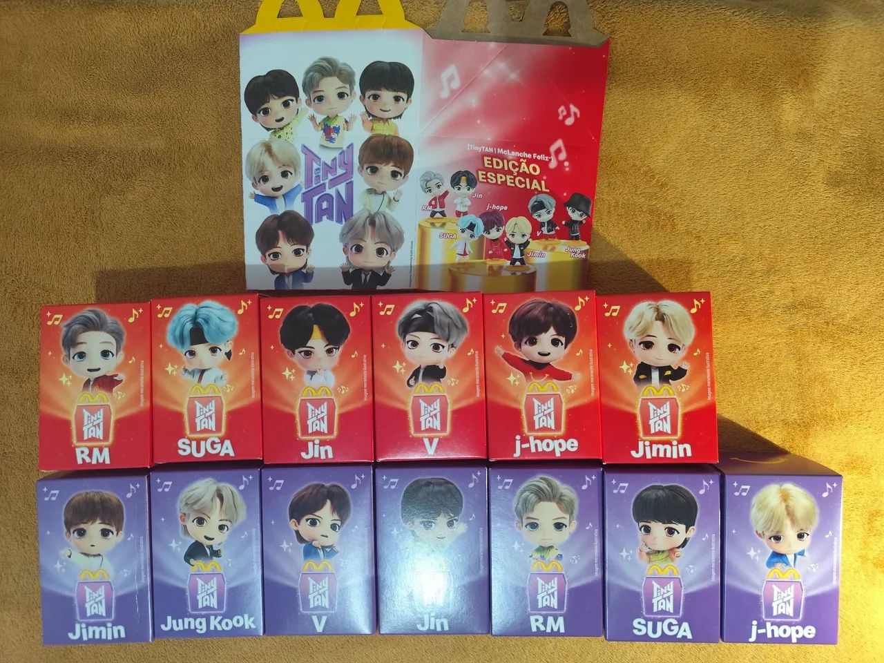 BTS Tiny Tan McDonald's Coleção Completa Novo - Foto 3
