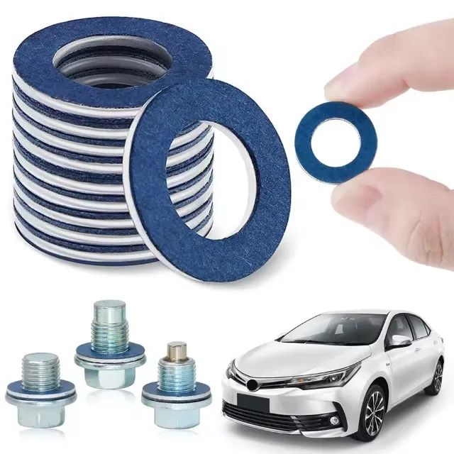 Junta Toyota motor cárter óleo dreno parafuso, alumínio + algodão (OEM): *1
