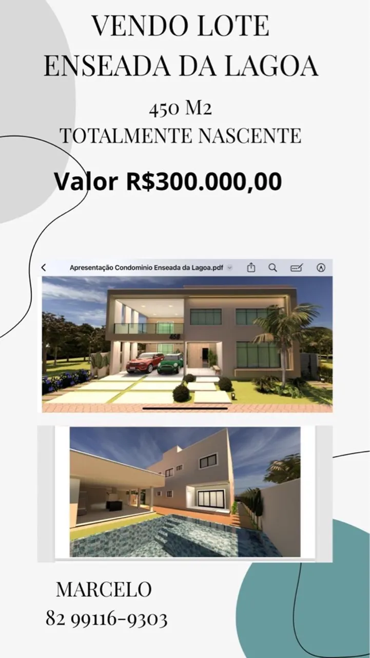 Vendo lote na massagueira e na barra de São Miguel