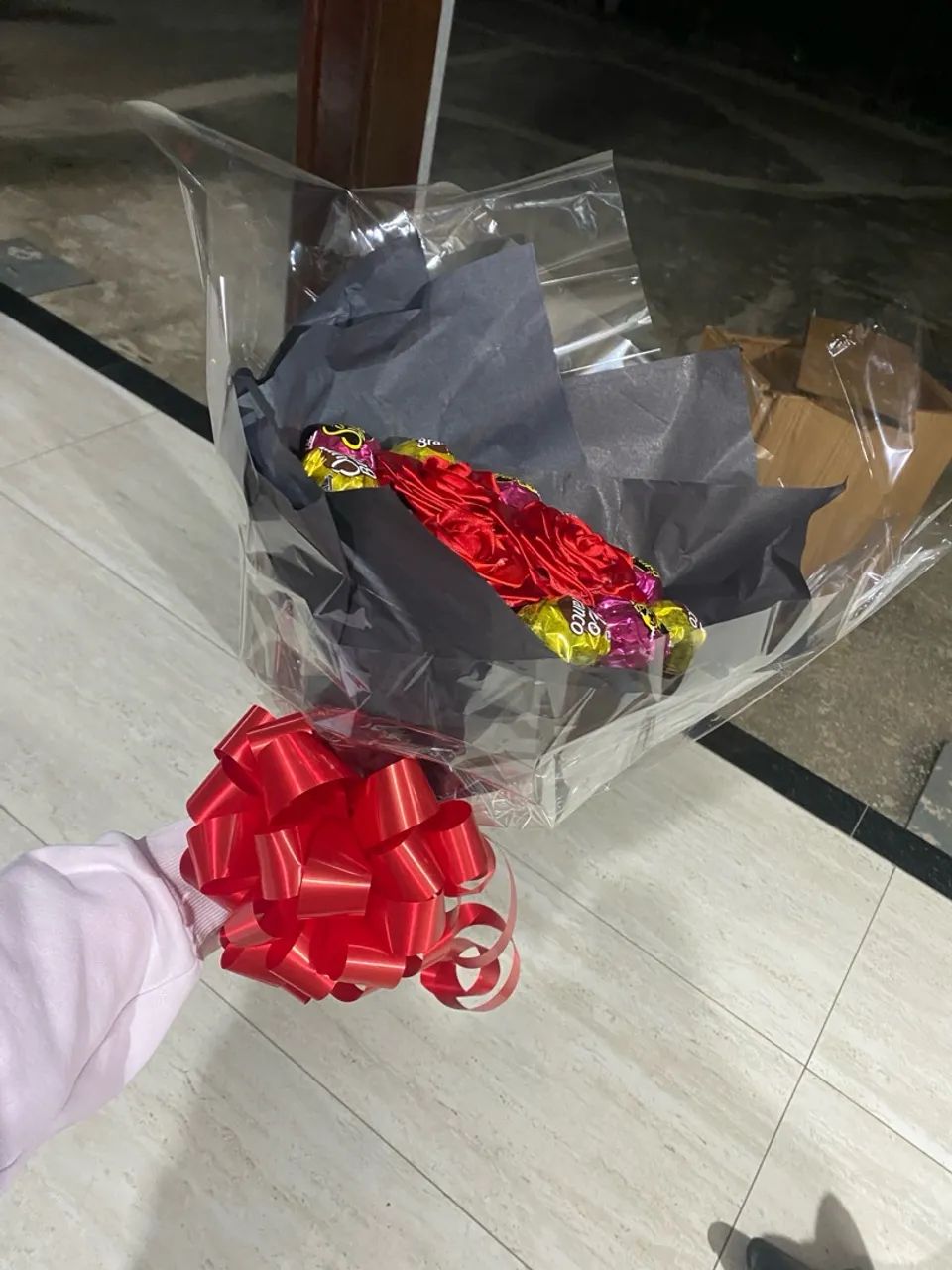 Buquê de flores de chocolate