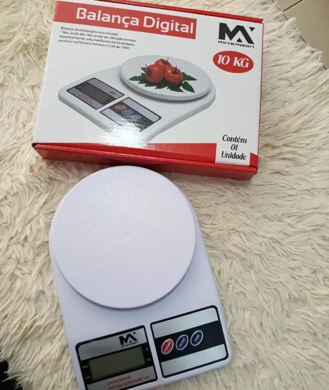 Balança Digital De Precisão Para Cozinha Pesa Até 10kg