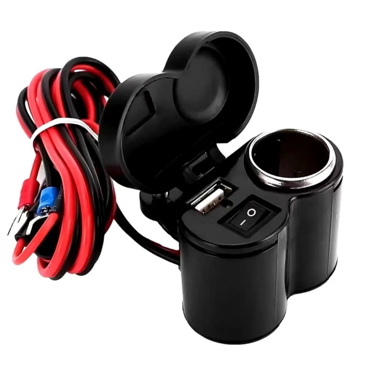Carregador com portas  usb de celular para moto Ios ou Android - Foto 3