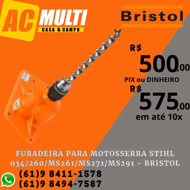 Furadeira Para Motosserra Stihl 034/260/ms261/ms271/ms291 - Bristol