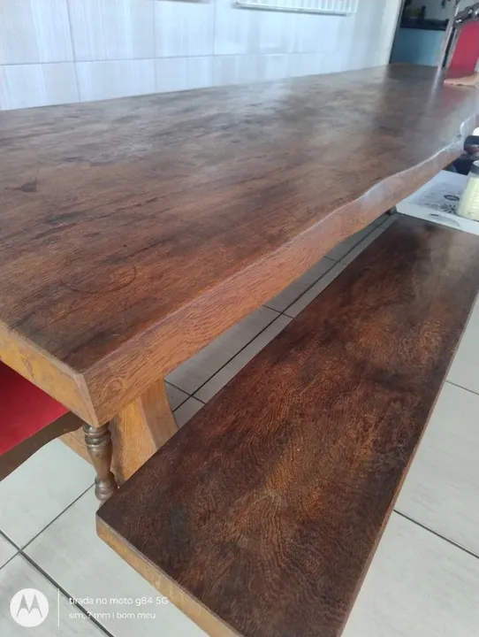 VENDO MESA ARTESANAL MADEIRA ANGELIM 